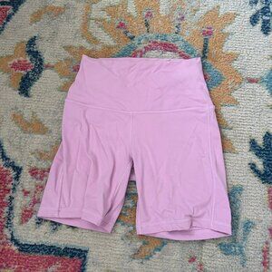 Lululemon Align High-Rise Short 6" Pink Biker Shorts